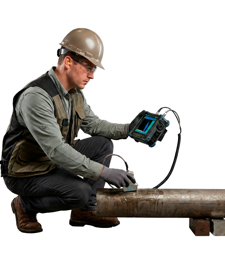 Inspección con ultrasonido en tuberías industriales